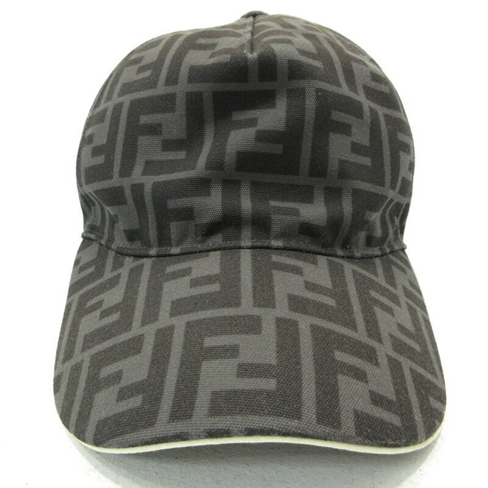 Fendi Baseball Cap Zucca Gray View 2